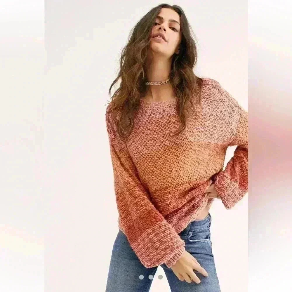 SPELL & THE GYPSY Over The Rainbow Sweater In Sunrise SZ S/M